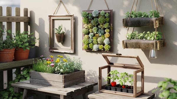 Aus alten Bilderrahmen wird Gartengold: 8 geniale Upcycling-Ideen