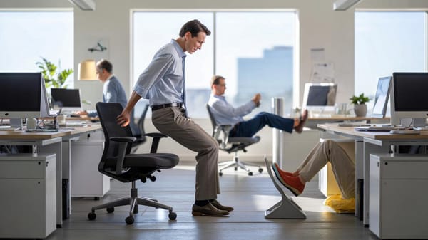 Schwere Beine im Büro? Dieses 2-Minuten-Trick-Intervall wirkt wie ein Neustart
