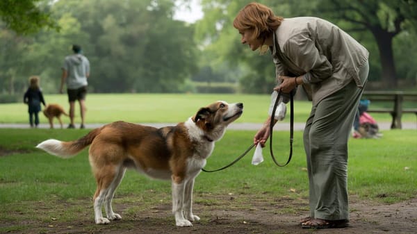 Darum starrt dein Hund dich auf der Toilette im Freien an
