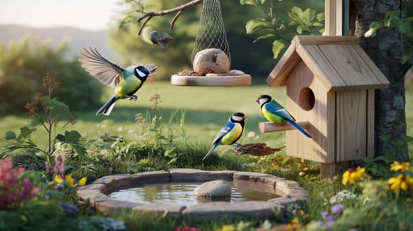 Mit diesem Trick wird dein Garten zum Paradies für Meisen