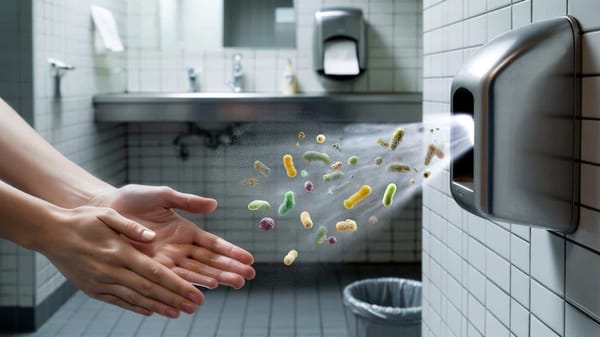 Gefährliche Handtrockner: Was in öffentlichen Toiletten wirklich auf Ihre Hände bläst