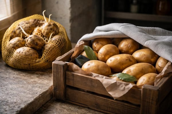 Genialer Küchen-Trick: So bleiben Kartoffeln wochenlang fest statt schrumpelig