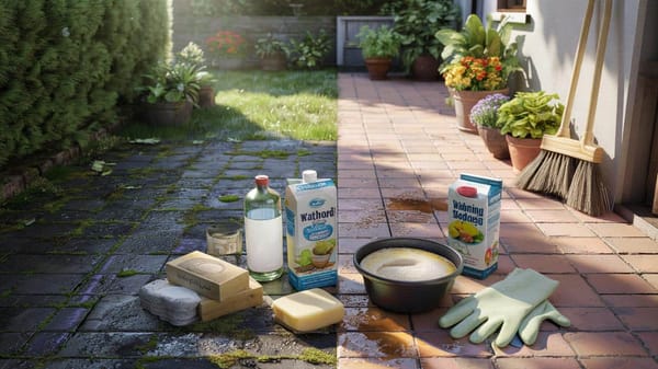 Terrasse wieder wie neu: 5 einfache Hausmittel statt Chemiekeule