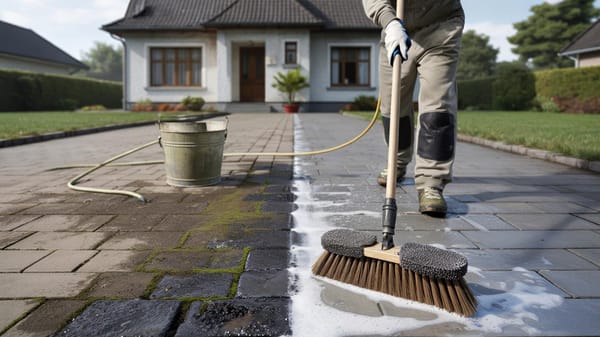 Genialer Einfache-Hausmittel-Trick: So wird die Einfahrt blitzsauber ganz ohne Hochdruckreiniger