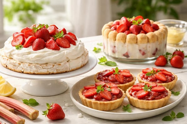 3 schlanke Erdbeer-Desserts, die jede Woche auf den Tisch kommen