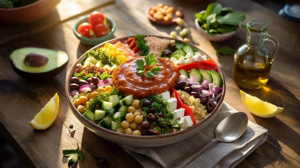 Mediterraner Quinoa-Bowl: Das günstige Feierabend-Essen für jede Woche