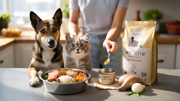 Wenn Hund oder Katze Bauchärger haben: Welche Futterwahl wirklich hilft