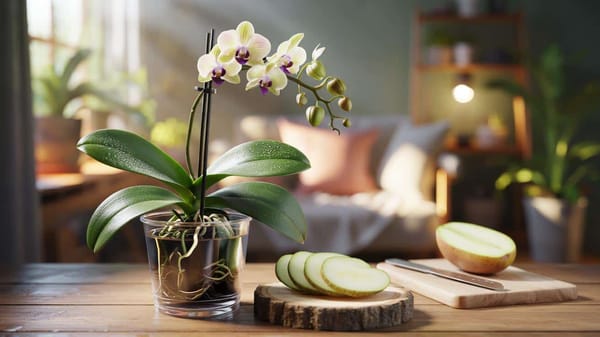 Vergammelte Orchidee muss nicht entsorgt werden: Mit dieser einfachen Gemüse Scheibe treibt sie wieder neu aus