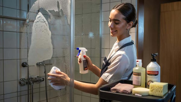Der Trick von Hoteliers, um Kalk in Sekundenschnelle zu entfernen.