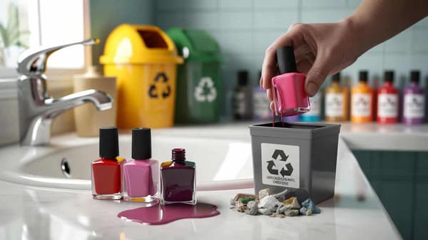 Nagellack richtig entsorgen: In diese Tonne darf er niemals landen