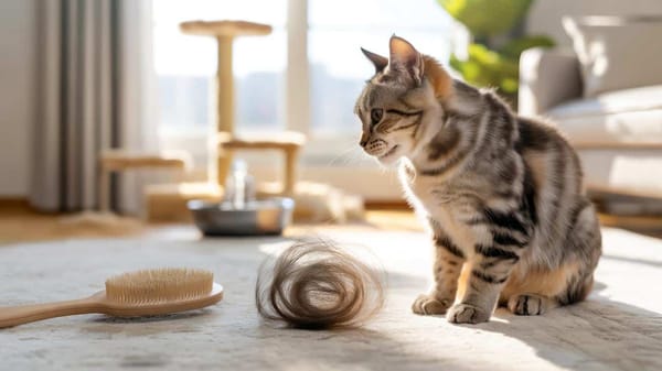Seltsame Klumpen auf dem Teppich? Was Haarballen bei Katzen wirklich bedeuten